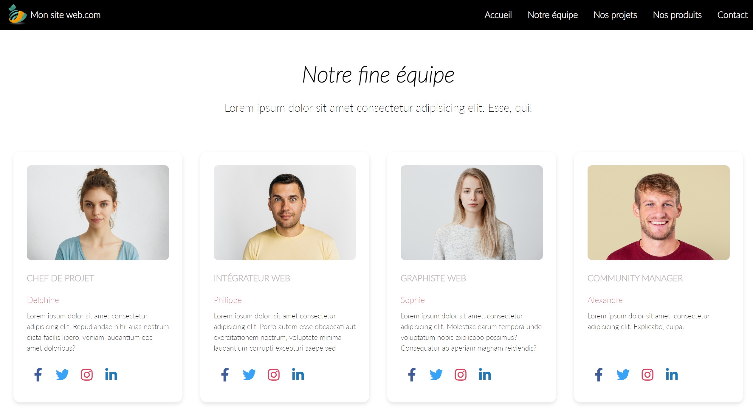 Page contact